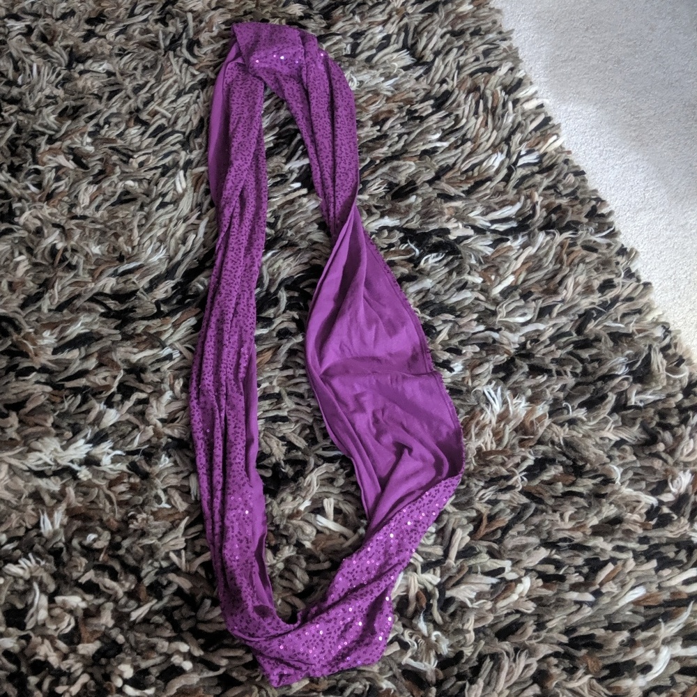 DKNY infinity sequin scarf